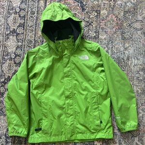 The North Face Kids Bright Green Raincoat boys 7/8